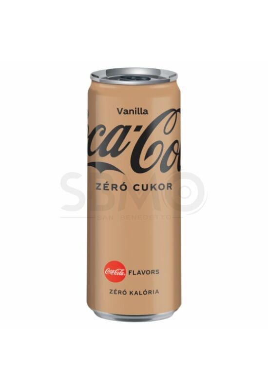 Coca Cola Vanilla Zero dobozos 330 ml (0,33 L) Vanília ízű Cukormentes Szénsavas Üdítőital