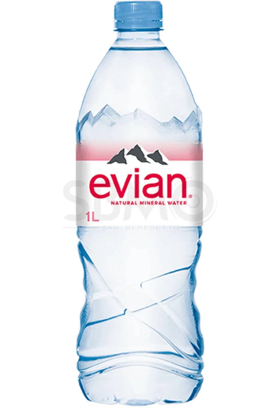 EVIAN Szénsavmentes Ásványvíz Forrásvíz1000ml (1 L) Eau Minerale Naturelle