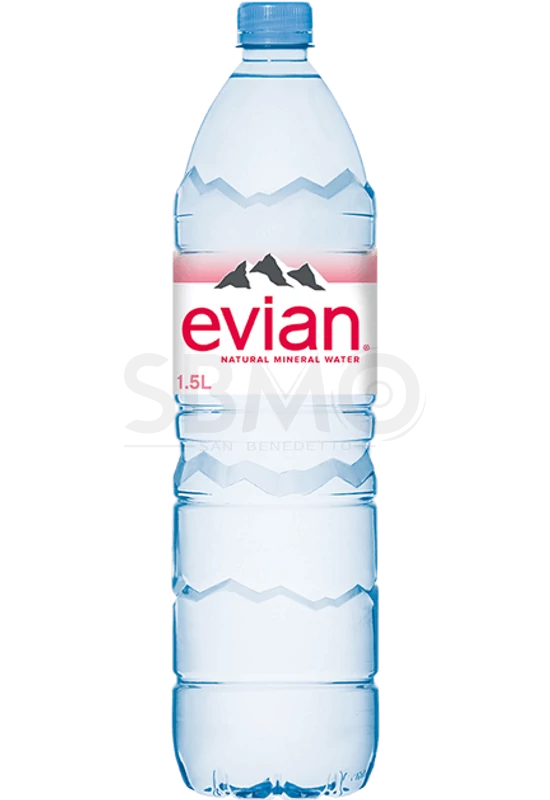 EVIAN Szénsavmentes Ásványvíz Forrásvíz 1500ml (1,5 L) Eau Minerale Naturelle
