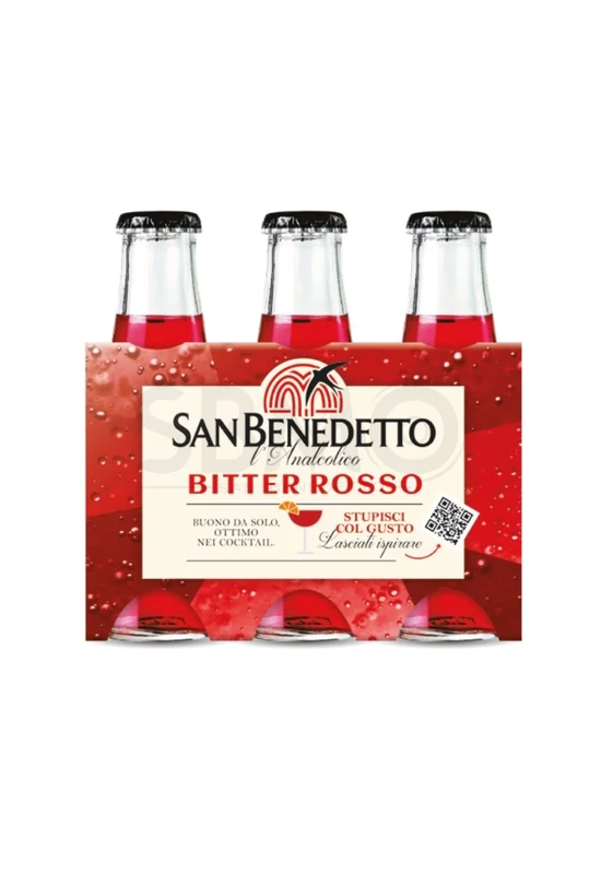 San Benedetto Bens Ginger Bitter Rosso Aperitiv 100 ml (0,1 L) üveges Szénsavas HORECA 6db.-os kis karton