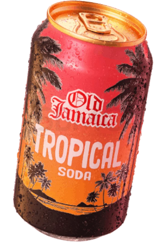 Old Jamaica Tropical Soda dobozos alkoholmentes szénsavas üdítő ital 0,33l