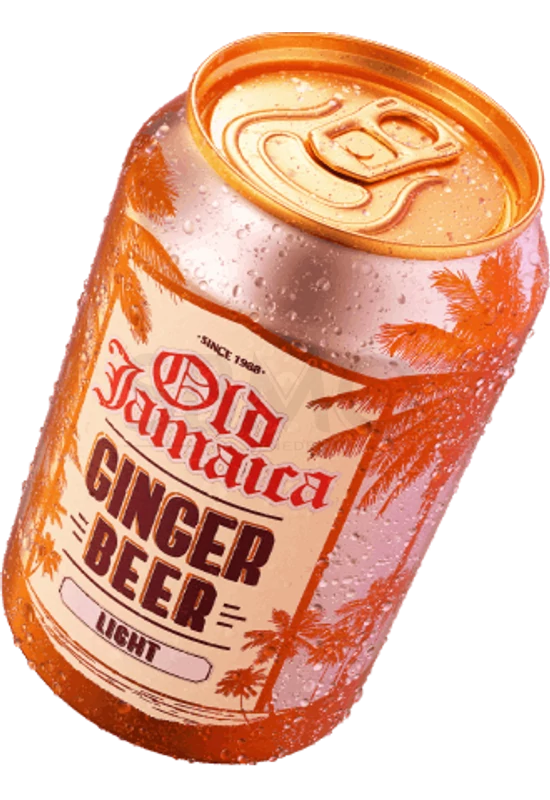 Old Jamaica Ginger Beer Light dobozos alkoholmentes szénsavas cukor mentes gyömbérsör üdítő ital 0,33l