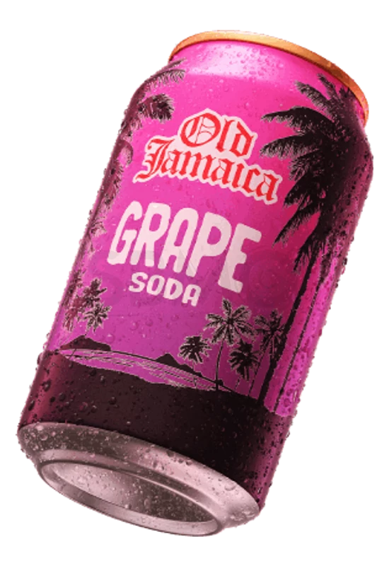 Old Jamaica Grape Soda dobozos alkoholmentes szénsavas szőlő ízű üdítő ital 0,33l