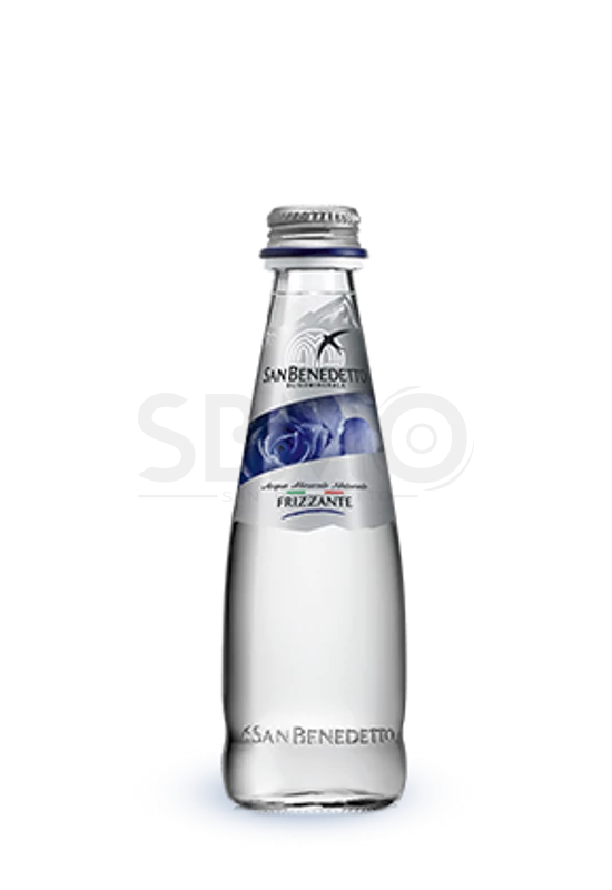 San Benedetto Szénsavas Üveges Ásványvíz Forrásvíz Üvegben 250ml (0,25 L) (Gasztro)