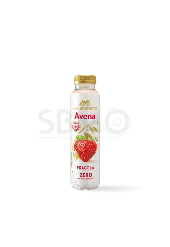 San Benedetto Avena ZERO Fragola Cukormentes Eper Ízű Zab Alapú 400ml (0,4 L) Szénsav- és Alkoholmentes Üdítőital