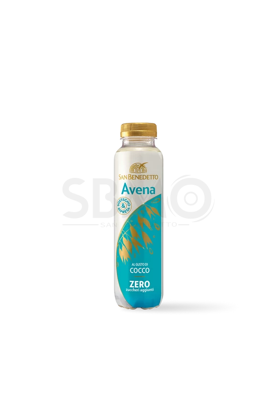 San Benedetto Avena ZERO Cocco Cukormentes Kókusz Ízű Zab Alapú 400ml (0,4 L) Szénsav- és Alkoholmentes Üdítőital
