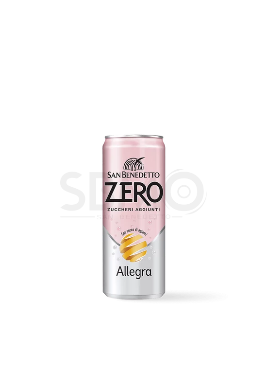 San Benedetto ZERO Cukormentes Szénsavas Dobozos Üdítőital 330ml (0,33 L) Aranciata Narancs Allegra
