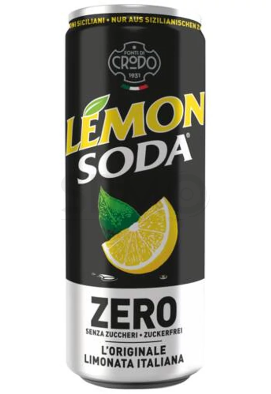 LemonSODA ZERO 330 ml (0,33 L) Dobozos Szénsavas Citromos Üdítőital Cukormentes