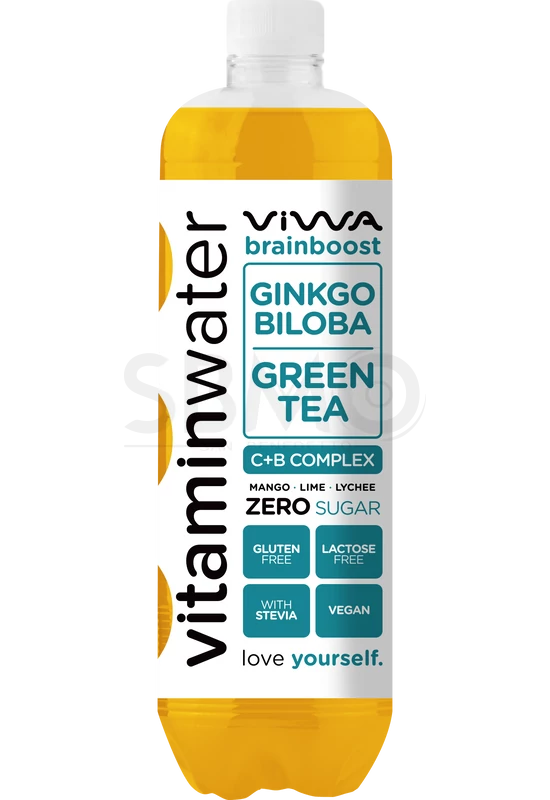 VIWA Vitaminwater 600ml (0,6l)  Brain Boost Mangó Cukormentes Szénsavmentes Üdítőital