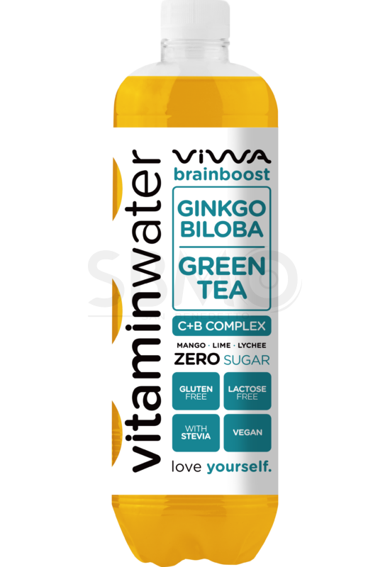 VIWA Vitaminwater 600ml (0,6l)  Brain Boost Mangó Cukormentes Szénsavmentes Üdítőital