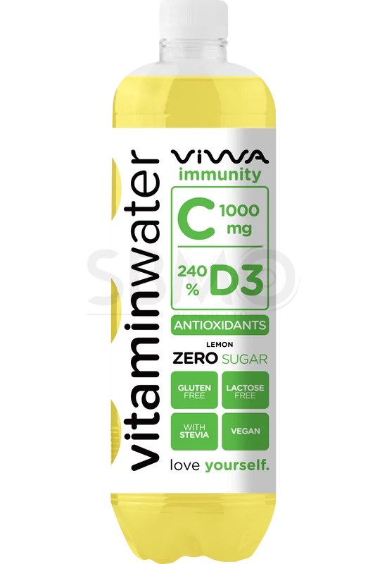 VIWA Vitaminwater 600ml (0,6l) C-1000 ZERO Immunity Cukormentes Szénsavmentes Üdítőital