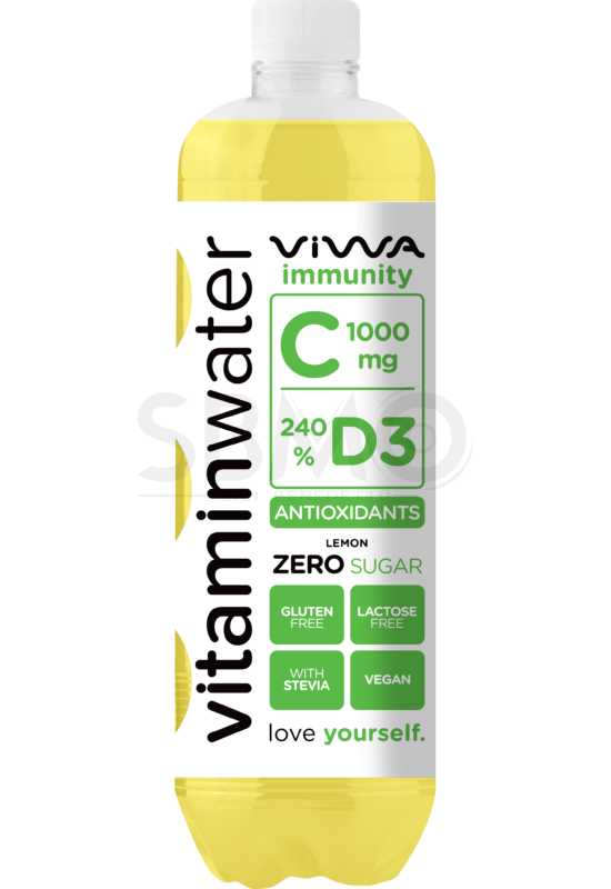 VIWA Vitaminwater 600ml (0,6l) C-1000 ZERO Immunity Cukormentes Szénsavmentes Üdítőital