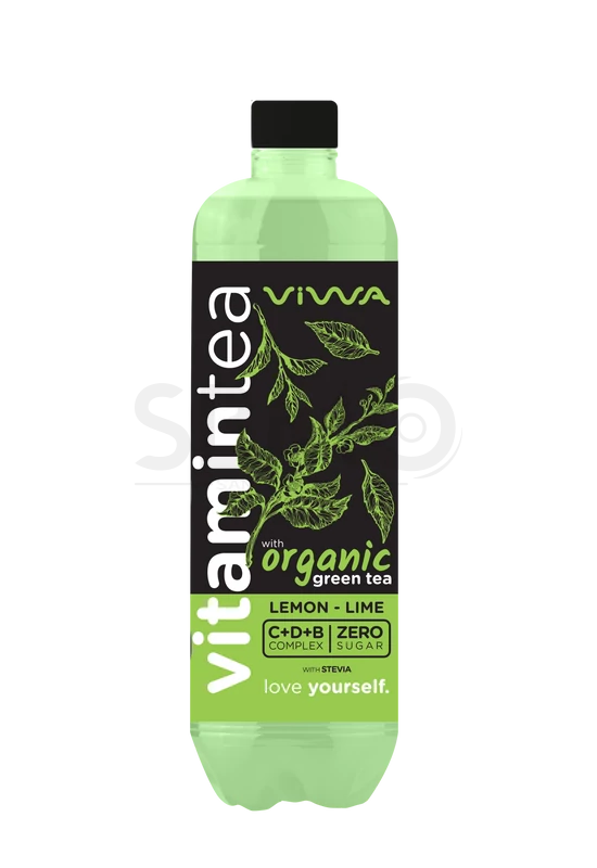 VIWA 600ml (0,6l) Organic zöld tea citromos Szénsavmentes Üdítőital