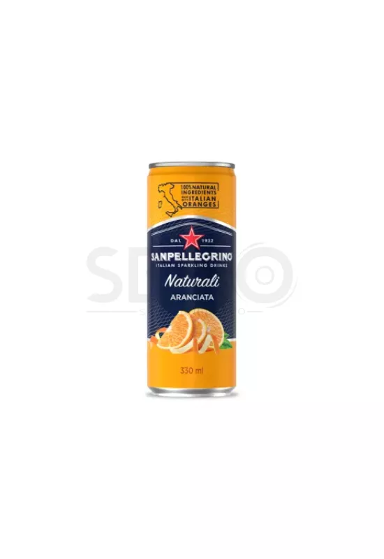 San Pellegrino Naturali Aranciata 330 ml (0,33 L) Dobozos Szénsavas Narancsos Üdítőital